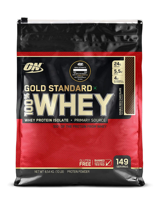 optimum nutrition . on gold standard. ( double rich chocolate- 10lbs)