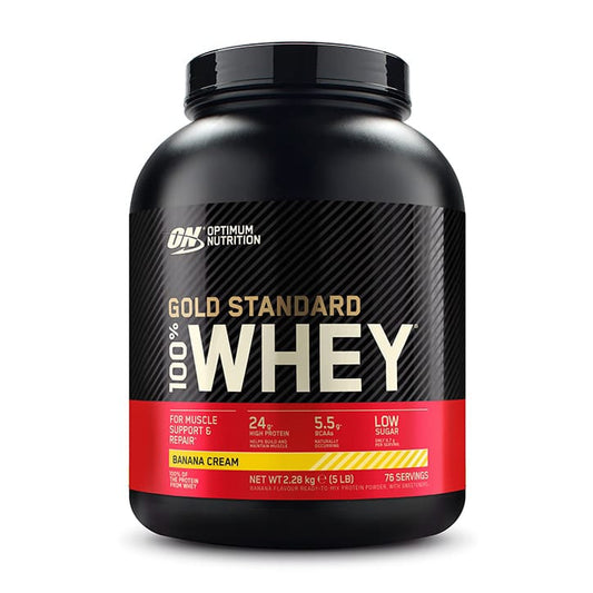 ON (Optimum Nutrition) Gold Standard 100% Whey Protein, 2.27 kg (5 lb), BANANA CREAM